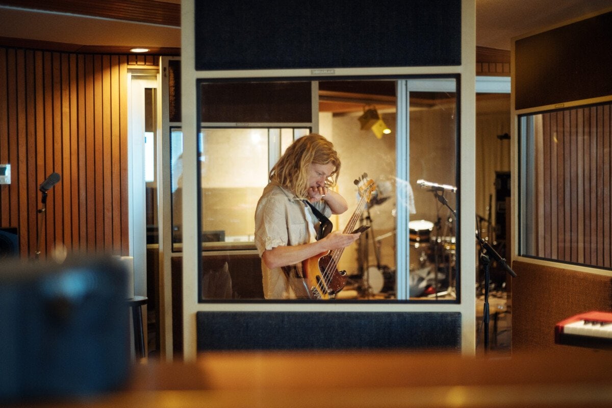 Parcels Bassist in studio