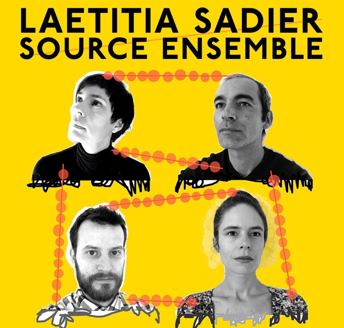 Affiche de la tournée de Laetitia Sadier avec le Source Ensemble